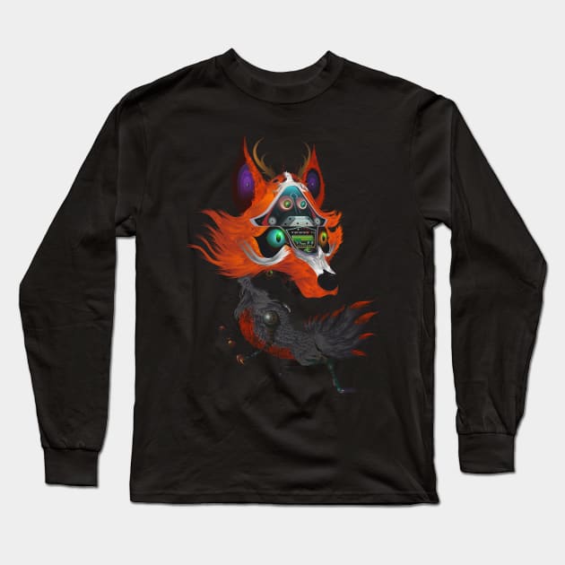 FOX GOD NINE TAILS Long Sleeve T-Shirt by roombirth